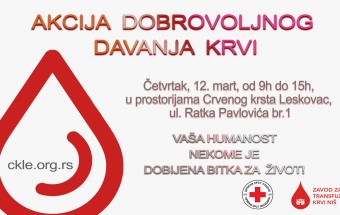 Akcija dobrovoljnog davanja krvi