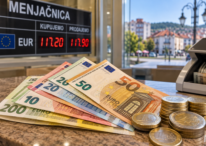 Евро данас 117,54 динара: Колико кошта куповина девиза у Власотинцу и Лесковцу?