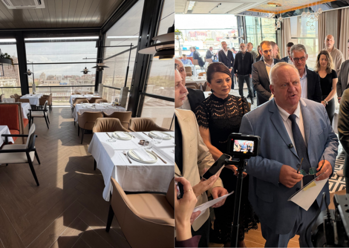 Отворен ресторан „Атика“ на крову Хотела Лесковац