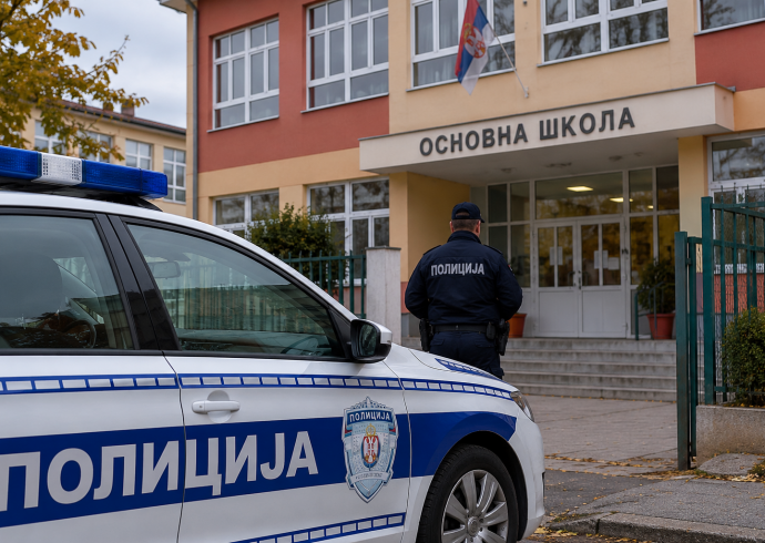 Поново лажне дојаве о бомбама у две основне школе у Лебану: Полиција прегледала објекте и потврдила да нема опасности