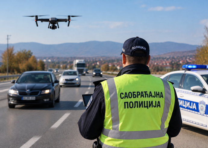 Три особе повређене у саобраћајним незгодама, полиција почела да користи дронове за откривање прекршаја